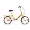 Pegas Practic Retro, Cadru 16inch, Roti 20inch, 3 Viteze (Galben)