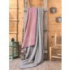 CottonBox Patura bumbac si acryl 200x220cm, Cotton Box, Roz/Gri