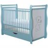 BabyNeeds Jas Ursulet cu Sertar 120x60 cm + Saltea 12 cm
