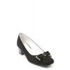 AMA Fashion Pantofi negri din piele intoarsa model DM1113