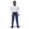 Bruder BARBAT NEGRU CU PANTALONI ALBASTRI 1:16
