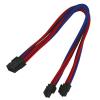 Nanoxia 8-Pin EPS Extension Single Sleeve 30cm Blue/Red (NX8PV3EBR)