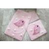 Chilai Home Set 3 covorase baie, Alessia Home, Birdie - Pink