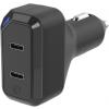 Scosche StrikeDrive 3.0, 2x Tip C (Negru)