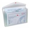 Snopake Mapa Plastic Cu Buton A4 3 Compartimente Transparenta 400 Microni