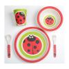 BabyGo Set alimentatie Bamboo Ladybug 5 piese