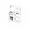 EcoToys Bucatarie din lemn + accesorii Alb