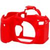 Easy Cover Carcasa protectie pentru Canon 80D, Rosu