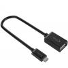 SSK USB Female >microUSB Male Black