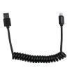 StarTech.com 0.6m (2ft) Coiled Black Apple 8-pin Lightning Connector to USB Cable for iPhone / iPod / iPad USBCLT60CMB