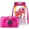 Nikon Coolpix W100 Pink + Backpack Kit (VQA012K001)