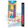 Carioca Creioane colorate hexagonale, bicolor, 6 buc/blister, Jumbo Bi-color