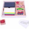 Bigjigs Set creativ tusiera si stampile Vehicule