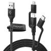 Spigen C10i3 Type-C la micro-usb 150cm - negru