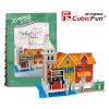 Cubic Fun Puzzle 3D Debarcader Italia, 19 piese