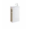 Cersanit Dulap Smart pentru lavoar Como 40 cm, frasin si alb lucios S568-022