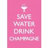 Dean Morris Cards Felicitare - Save Water Drink Champagne