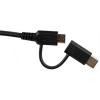 Super Touch Cablu 2in1, TypeC/MicroUSB (Negru)