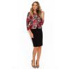 AMA Fashion Costum cu sacou si rochie Diana rosu