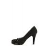 AMA Fashion Pantofi negri din piele naturala model 137V