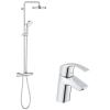 Grohe Coloana dus New Tempesta 210 + Baterie lavoar Eurosmart New