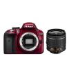 Nikon D3300 Rosu Kit + AF-P 18-55mm VR VBA391K002