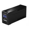 SilverCloud UPS SafePC 600VA / 360W, 2 x Schuko (Negru)