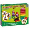 Alpino Kit 12 culori plastelina + 4 seturi accesorii, Monsters DP000131
