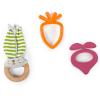 Bright Starts Set 3 Jucarioare Naturale Bunny Bites
