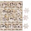 Small Foot ORNAMENTE BRAD DIN LEMN STAR DROVES 7 CM