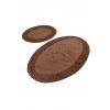 Chilai Home Set 2 covorase baie bumbac, Alessia Home, Piante Oval - Brown