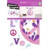 Nouvelles Images Autocolant perete PEACE & LOVE