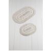 Chilai Home Set 2 covorase baie bumbac, Alessia Home, Macoroni - Bone White