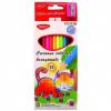 Daco Creioane colorate hexagonale CC312H, 12 culori, 12 set/pachet