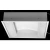 Almalux Lighting Corp incastrat pentru iluminatul fluorescent - GREY Side - 2x36W 2G11, dispersor lateral, Electronic, IP20