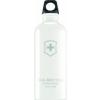 Sigg Bidon din aluminiu Swiss Emblem White 0.6l