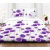 Heinner Home Lenjerie de pat dubla 4 piese 144TC-Flower PURPLE