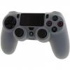 Assecure Pro Soft Silicone Protective Cover With Ribbed Handle Grip Clear White Ps4