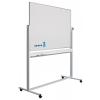 SMIT Tabla alba magnetica, dubla fata, rotativa, 100 x 200 cm, pe stand mobil, profil aluminiu RC, SMIT