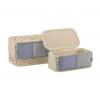 Disraeli Set 2 cosuri cu capac Tahira White Blue