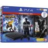 Sony PS4 Slim 1TB Jet Black + Play Station HITS - 3 JOCURI - Last of Us - Ratchet and Clank - Uncharted 4