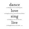 Quotable Cards Felicitare - Dance love sing live