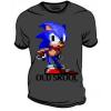 Sonic Tricou Old Skool Charcoal Marime 2XL