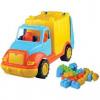Ucar Toys Camion Pentru Gunoi 48 Cm Cu 38 Piese Constructie Uc86