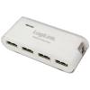 LogiLink USB 2.0 Hub 4-Port with Power Supply white UA0086