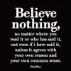 Quotable Cards Felicitare - Believe nothing