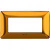 BTicino Rama ornament 4 module, auriu satinat, gama Matix AM4804GOS