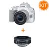 Canon EOS 250D white + EF-S 18-55mm IS STM white + EF-S 24mm