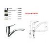 Franke Baterie de bucatarie Calypso extractibil (0737830)