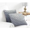 Country Club Set 2 fete de perna Wavy Grey 43x43 cm